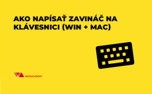 zavinac a hashtag na klavesnici