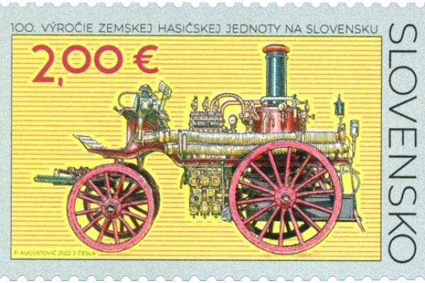 Nová známka od Slovenskej pošty: 100. výročie Zemskej hasičskej jednoty na Slovensku