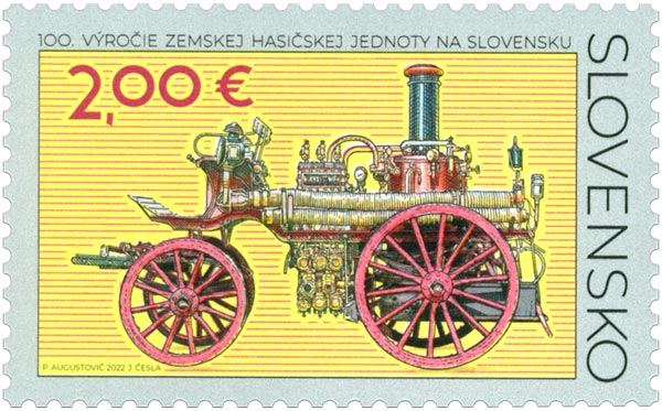 Nová známka od Slovenskej pošty: 100. výročie Zemskej hasičskej jednoty na Slovensku